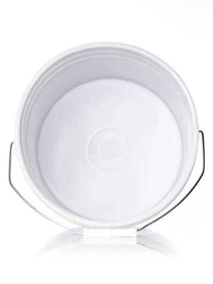 3.5 gallon white HDPE plastic pail of 90 mil thickness