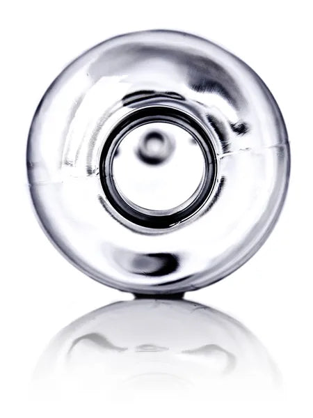 8 oz amber PET plastic boston round bottle