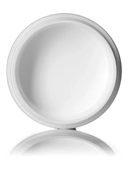 1/2 oz white PP/PS plastic double wall straight base jar