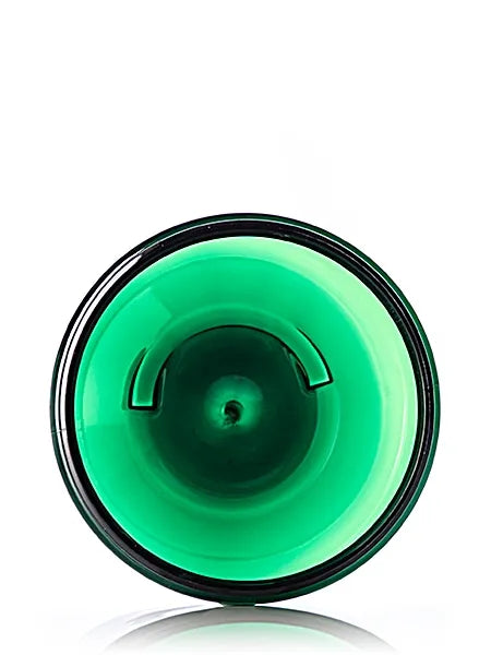 19 oz green PET plastic single wall jar