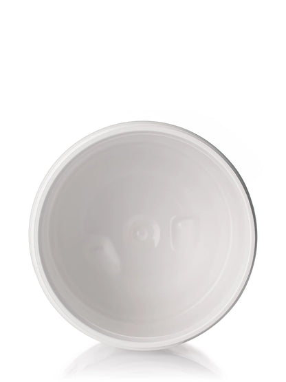 6 oz white PET plastic single wall jar