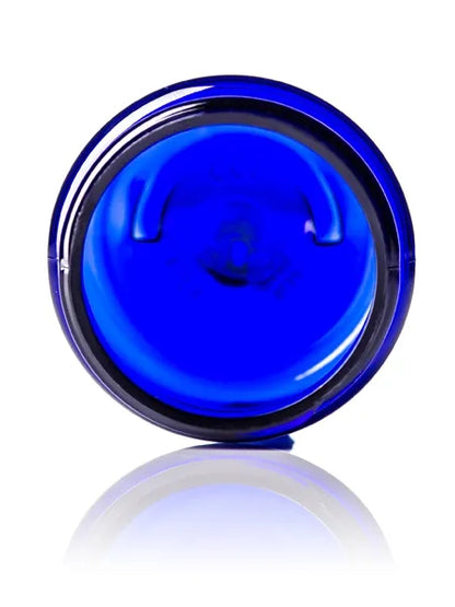 1 oz cobalt blue PET plastic single wall jar