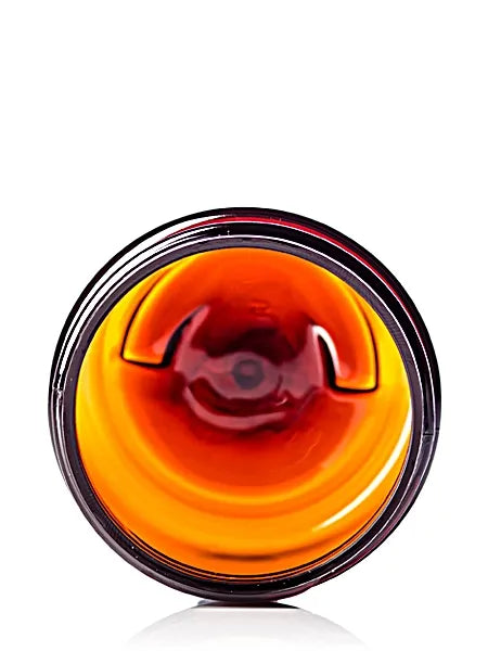 2 oz amber PET plastic single wall UV protection jar