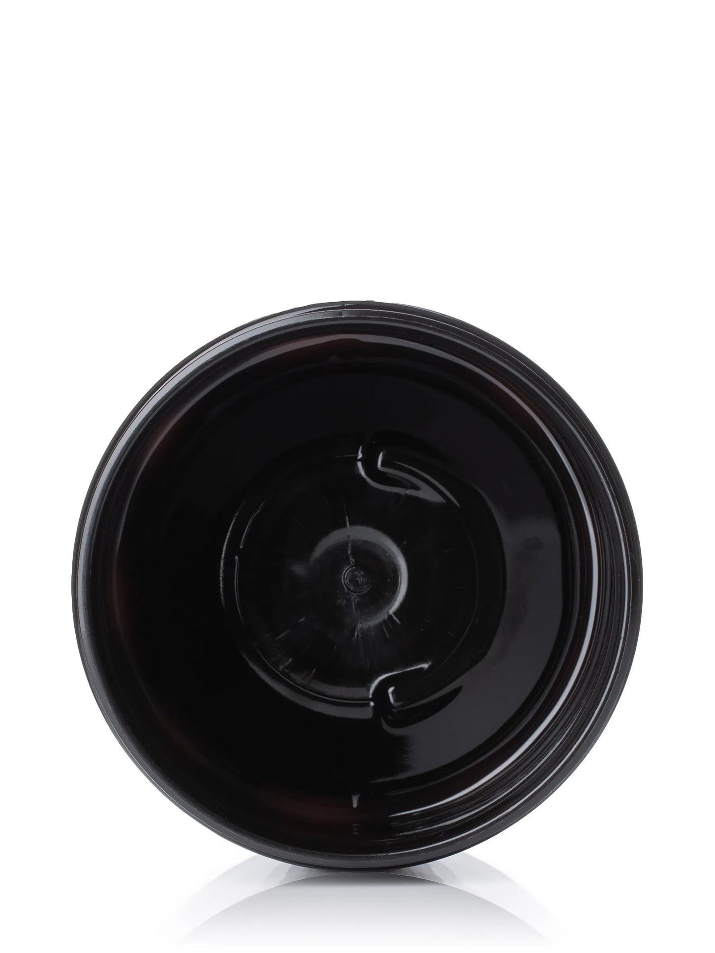 12 oz dark amber PET plastic single wall jar
