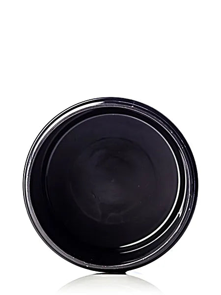 8 oz black PP plastic double wall round base jar