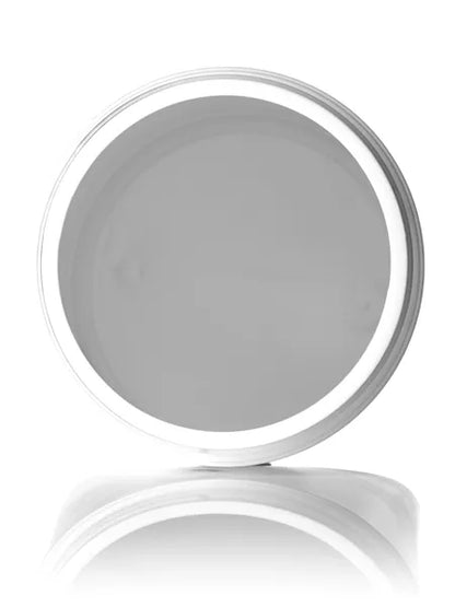 100 oz white HDPE plastic single wall canister