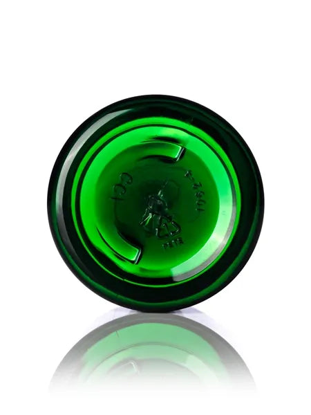 1 oz green PET plastic single wall jar