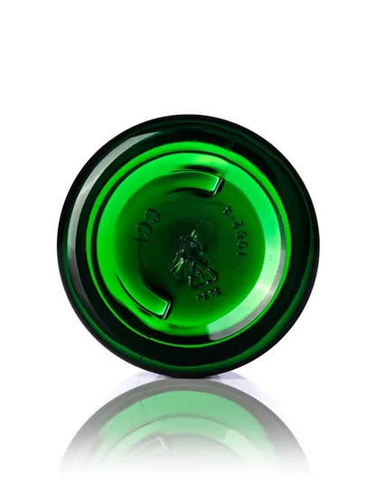 1 oz green PET plastic single wall jar