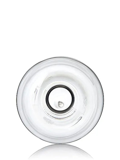 32 oz amber 100% PCR PET plastic boston round bottle