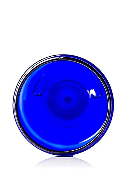 8 oz cobalt blue PET plastic single wall jar