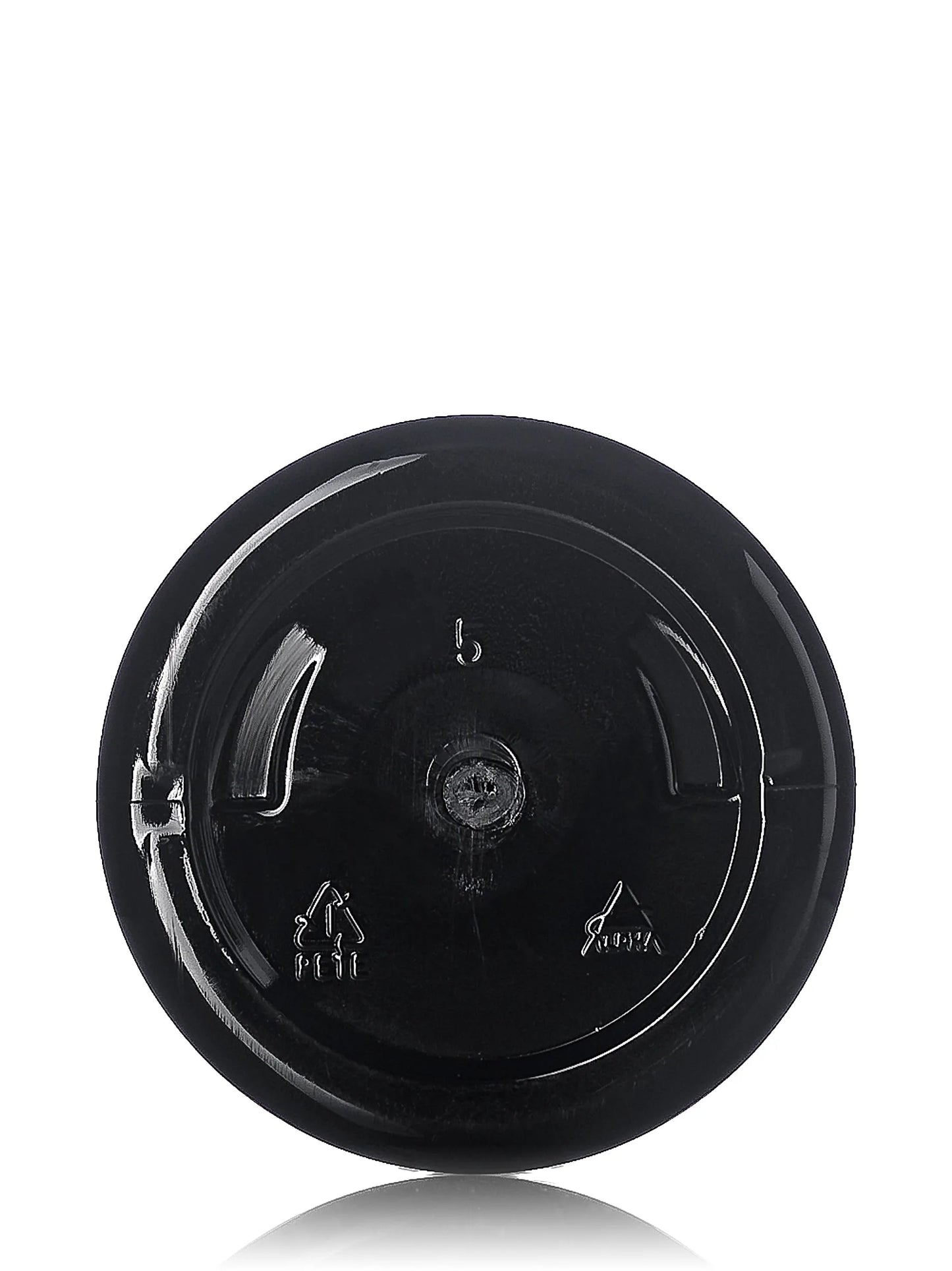 4 oz black PET plastic single wall jar