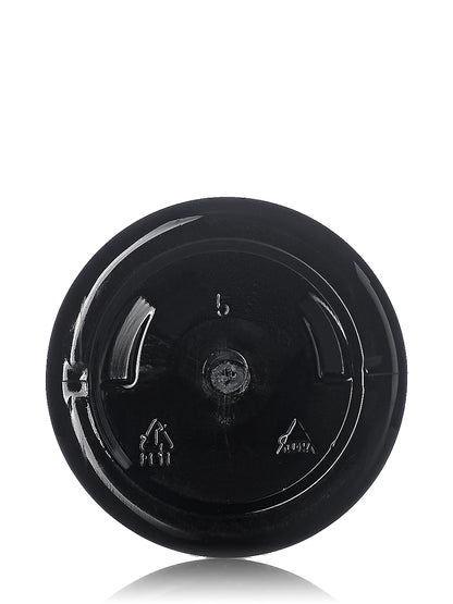 4 oz black PET plastic single wall jar