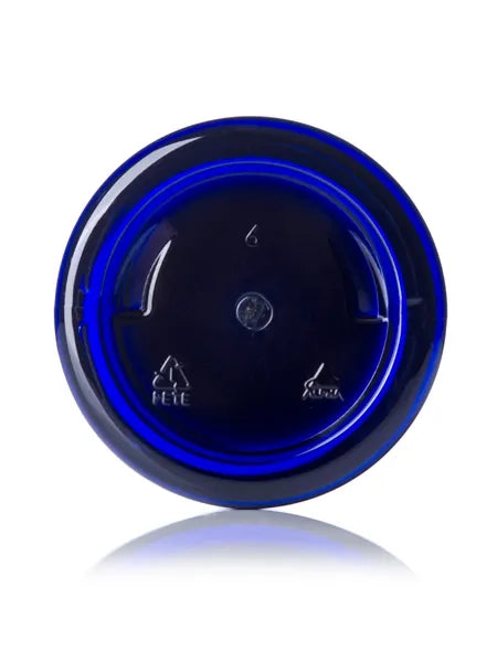 4 oz cobalt blue PET plastic single wall jar
