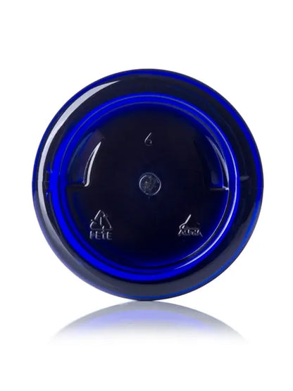 4 oz cobalt blue PET plastic single wall jar