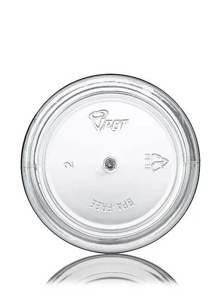 12 oz clear PET plastic single wall jar