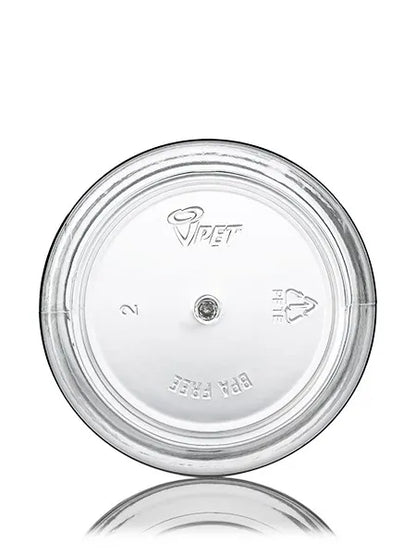 12 oz clear PET plastic single wall jar