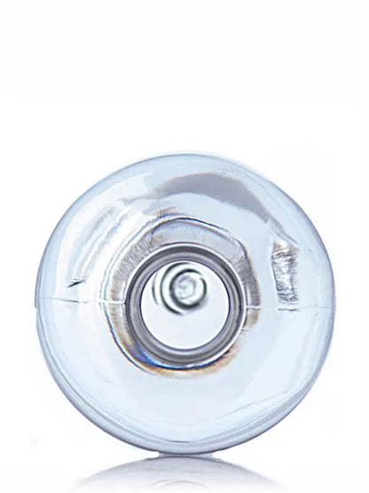 12 oz amber 100% PCR PET plastic boston round bottle