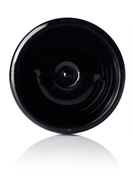 2 oz black PET plastic single wall jar