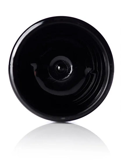2 oz black PET plastic single wall jar