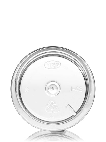 1 oz clear PS plastic thick wall jar