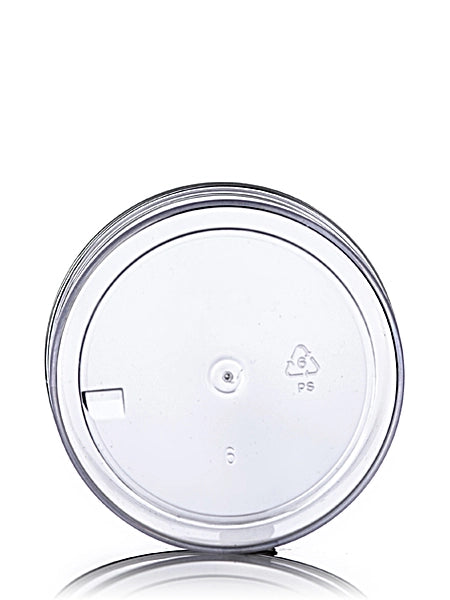 4 oz clear PS plastic single wall jar