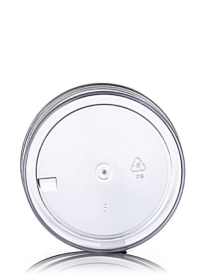 4 oz clear PS plastic single wall jar