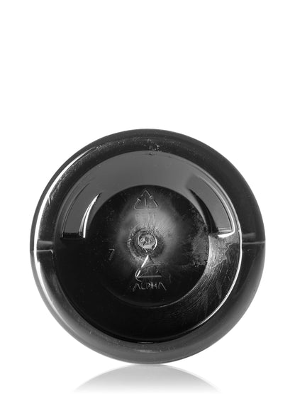 8 oz black PET plastic single wall ja