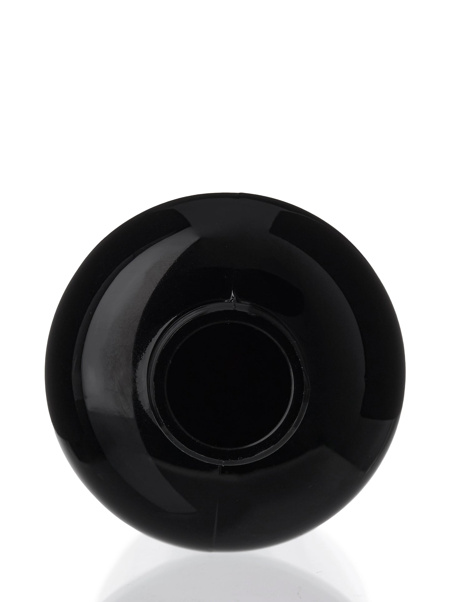8 oz amber PET plastic boston round bottle