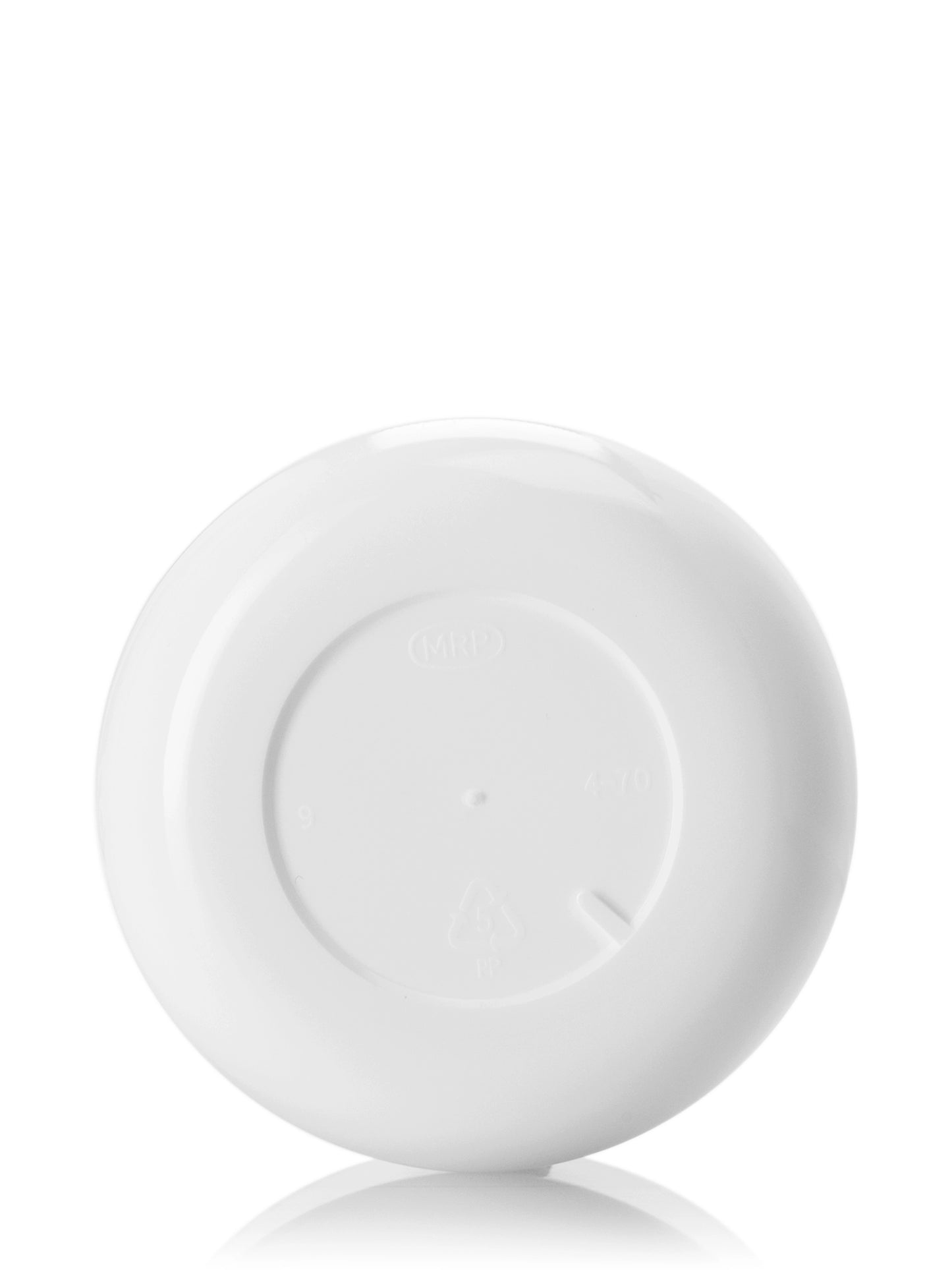 4 oz white PP plastic double wall round base jar