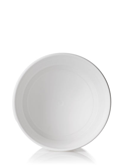 8 oz white PP plastic single wall jar