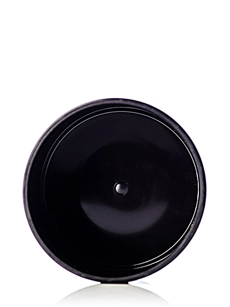 4 oz black PP plastic single wall jar