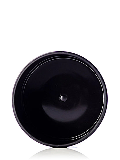4 oz black PP plastic single wall jar