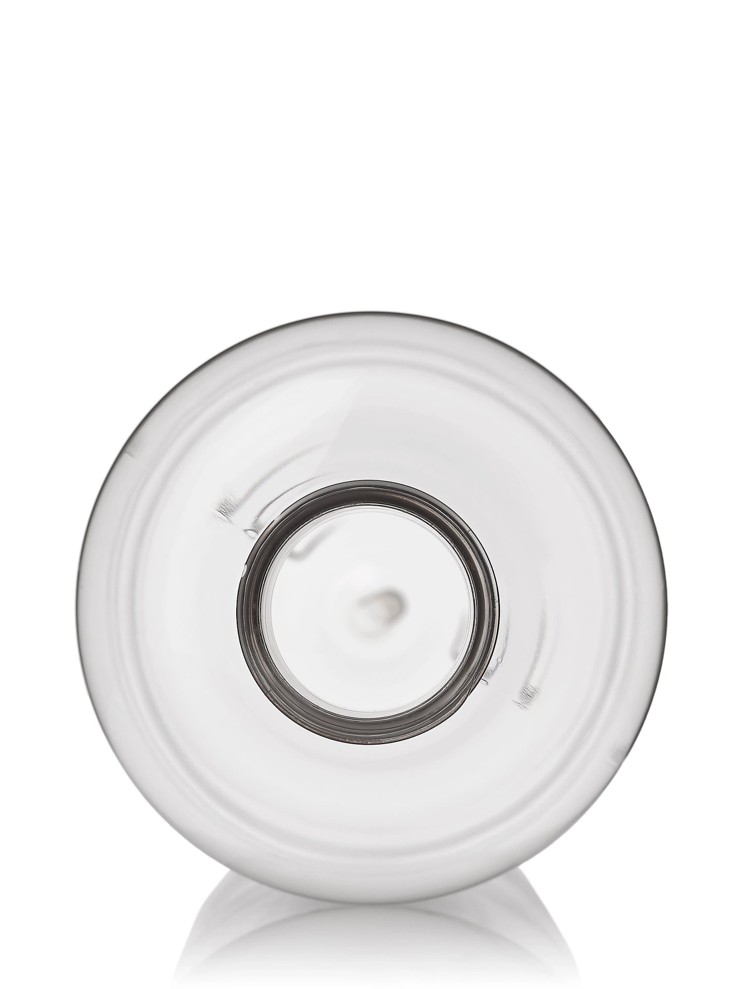 16 oz amber PET plastic boston round bottle