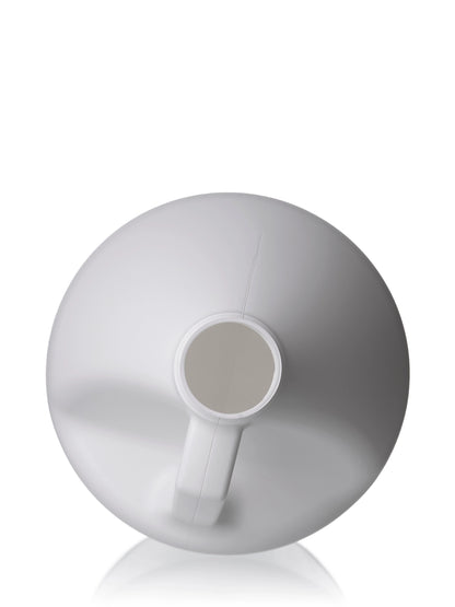 1 gallon natural-colored HDPE plastic industrial round bottle