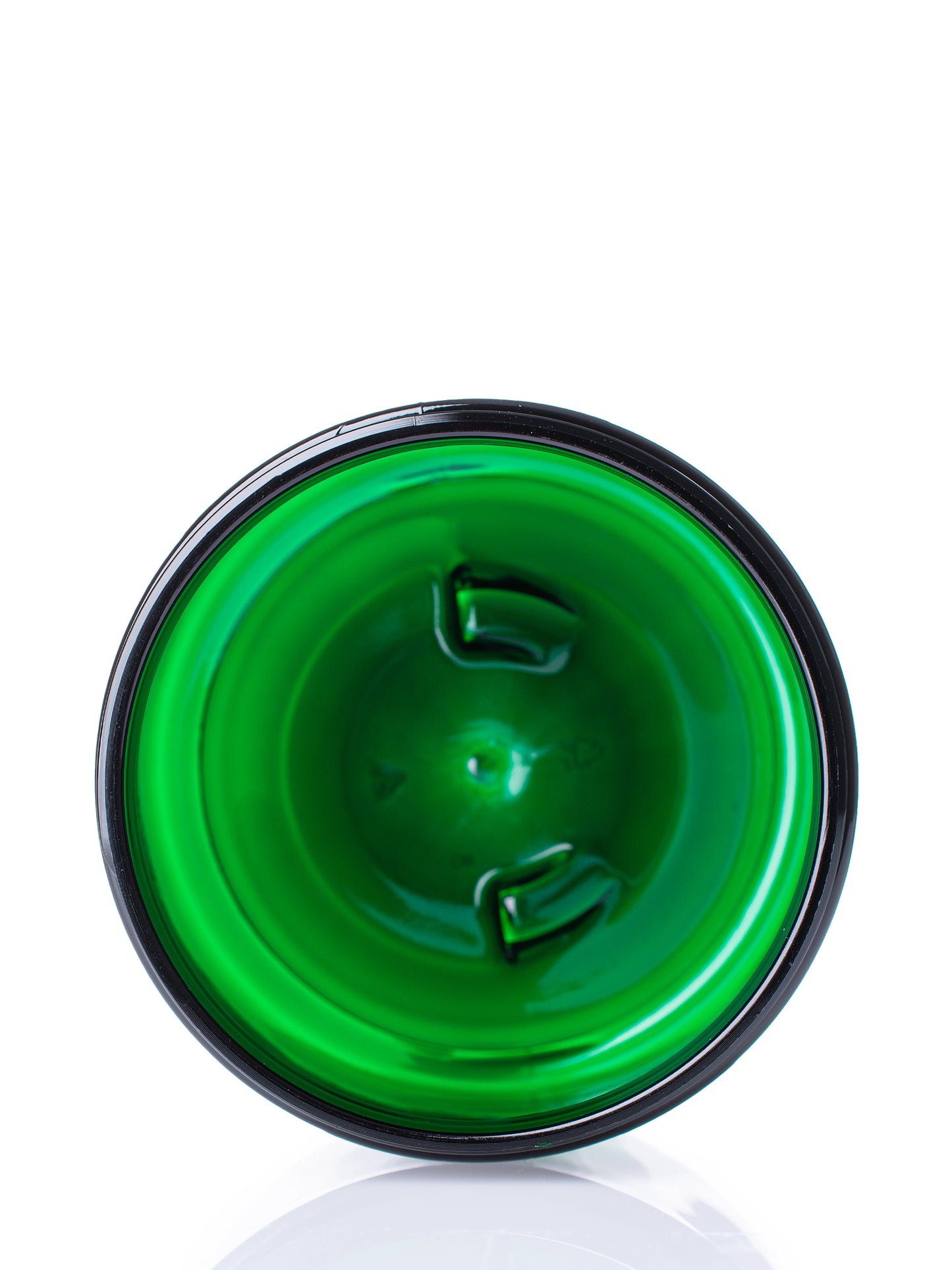 6 oz green PET plastic single wall jar
