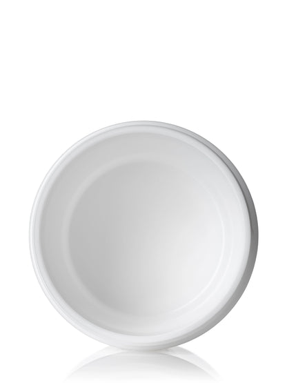 2 oz white PP plastic double wall round base jar