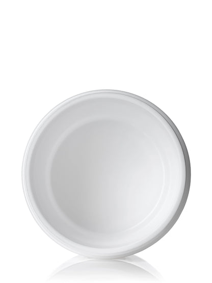 2 oz white PP plastic double wall straight base jar