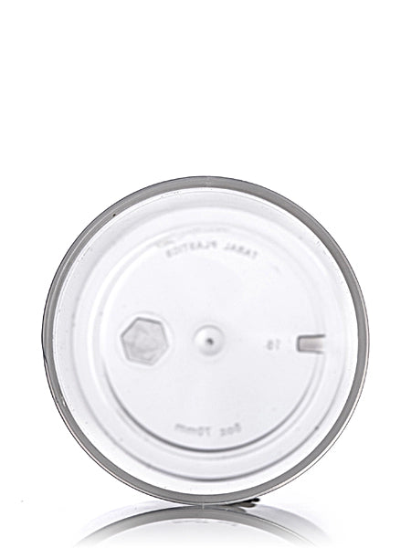 8 oz clarified natural-colored PP plastic single wall jar