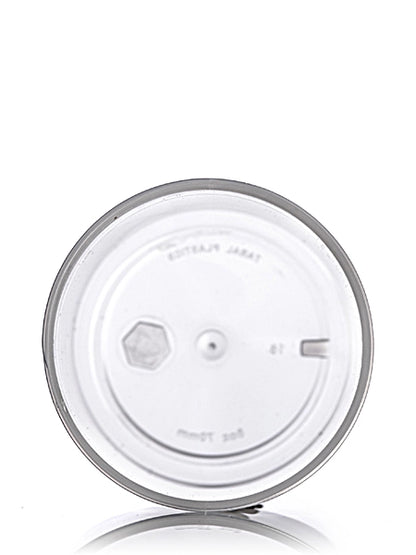 8 oz clarified natural-colored PP plastic single wall jar