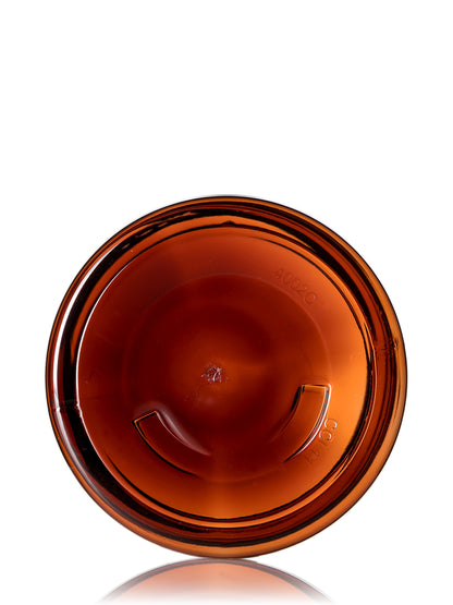 16 oz clear 25% PCR PET plastic single wall jar