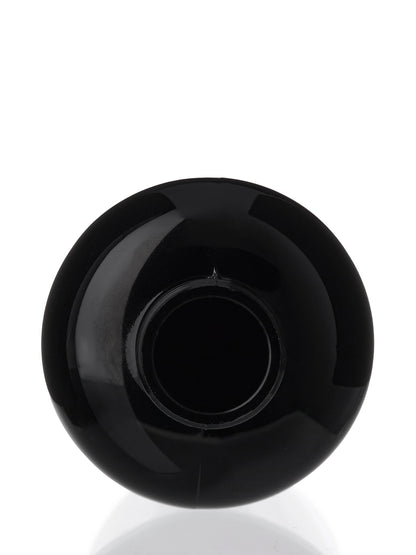 8 oz amber PET plastic boston round bottle