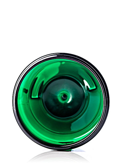 16 oz green PET plastic single wall jar