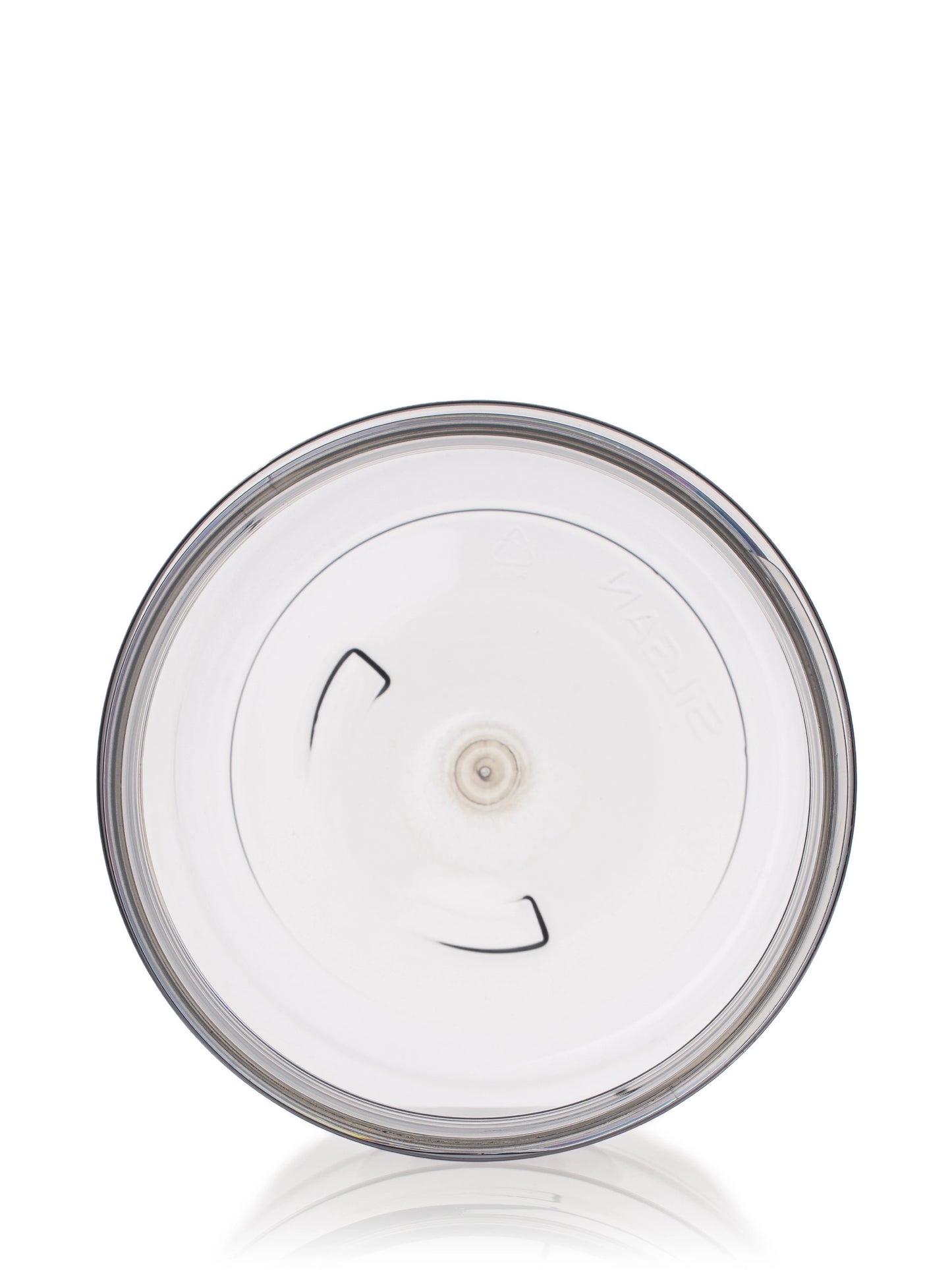 16 oz clear 25% PCR PET plastic single wall jar