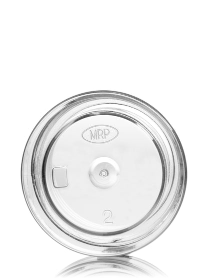 1/4 oz clear PS plastic thick wall jar