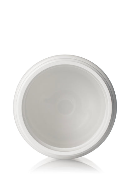 1 oz white PET plastic single wall jar