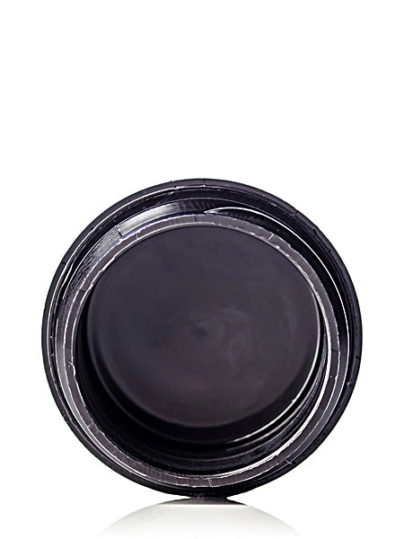 1/4 oz black PP plastic double wall straight base jar