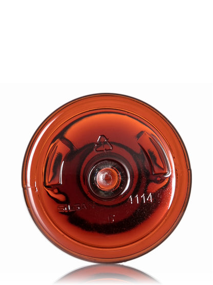16 oz amber 100% PCR PET plastic bullet round bottle