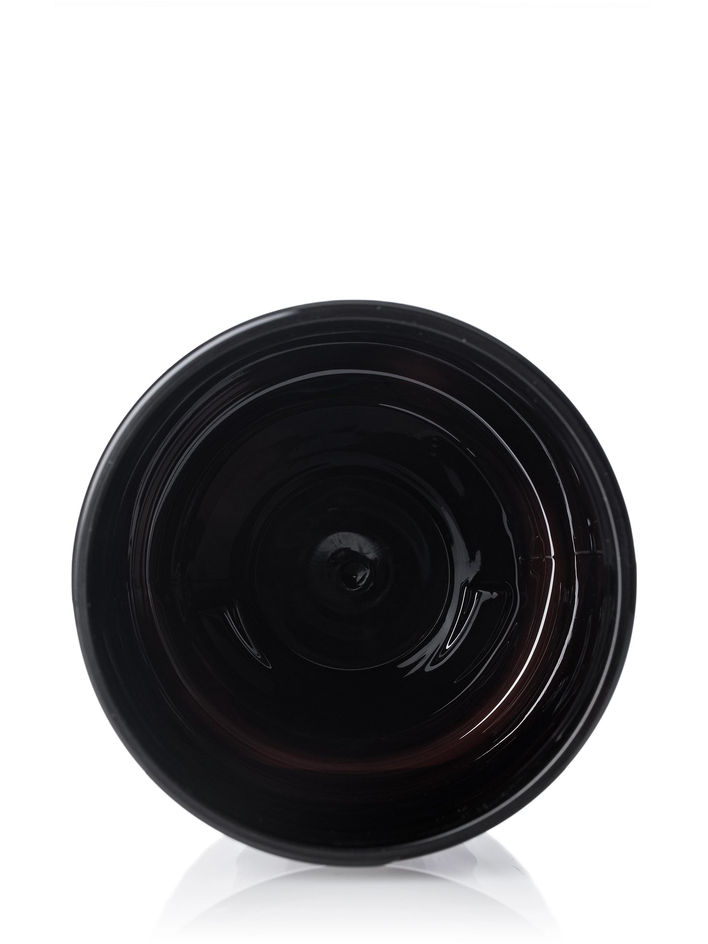 8 oz dark amber PET plastic single wall jar