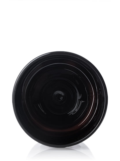 8 oz dark amber PET plastic single wall jar