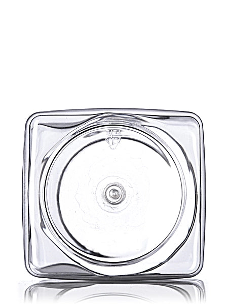 48 oz clear PET plastic square grip container